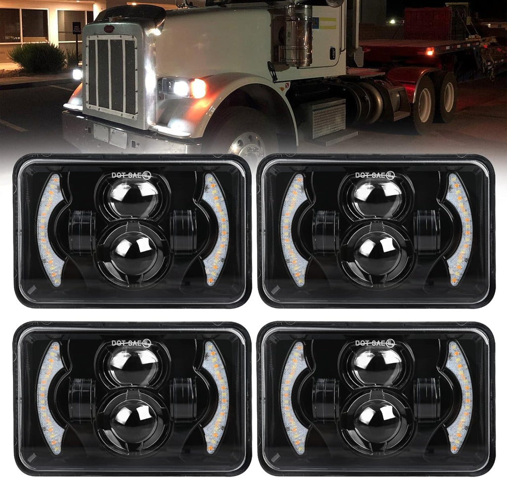 4x6 Square Sealed Beam Headlights W800345