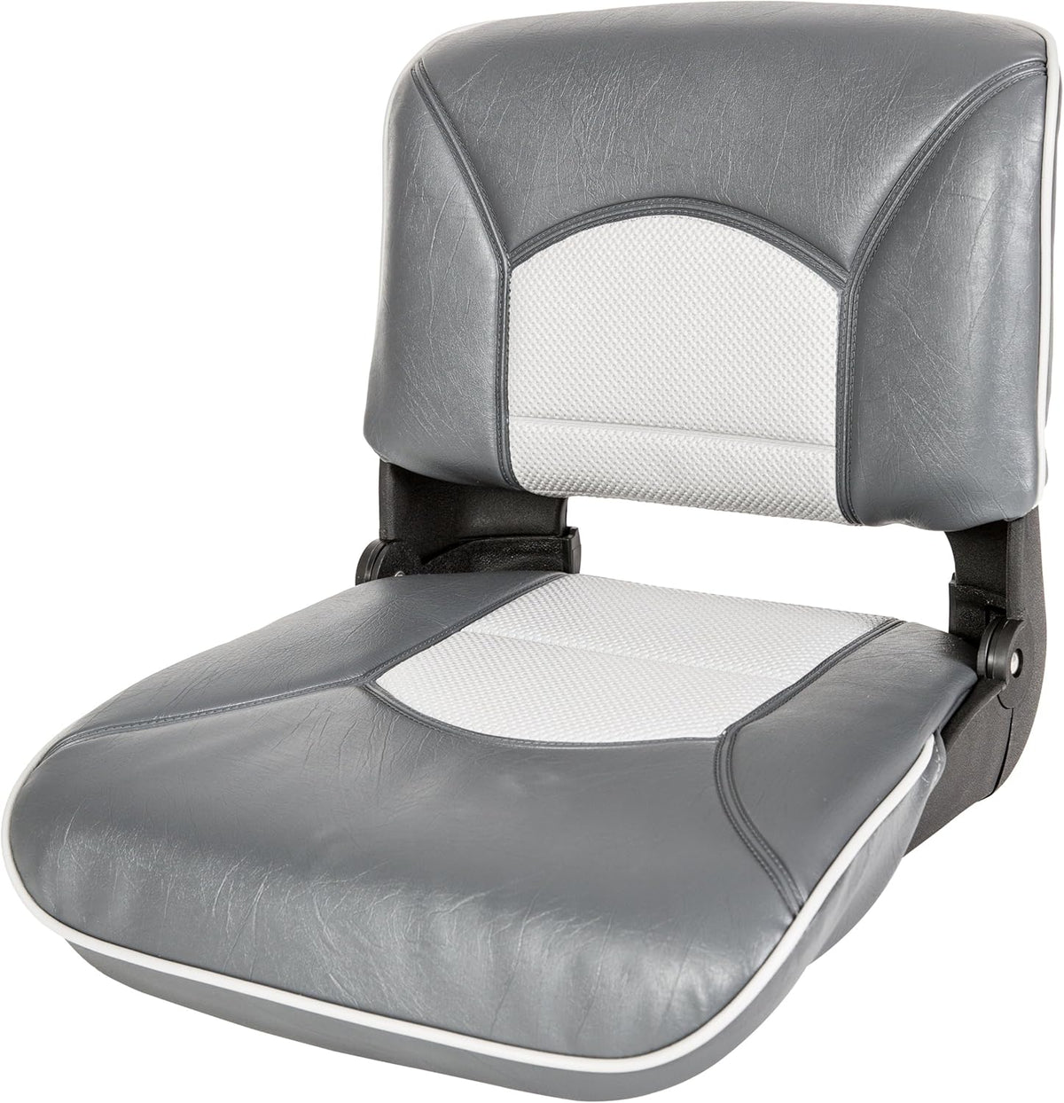 Charcoal/Gray Boat Seat with Welded Cushion Q690