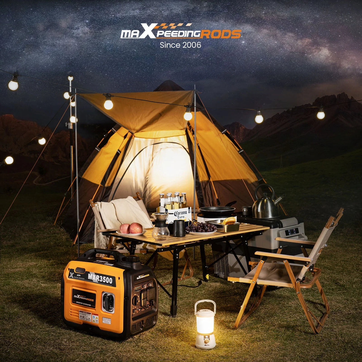 3500W Ultralight Electric Start Portable Inverter Generator O575638