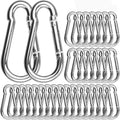 100 Pack Galvanized Steel M5 Carabiner Clip W492064