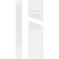 Fluted PVC Pilaster with Capital & Base (Pair) X786832