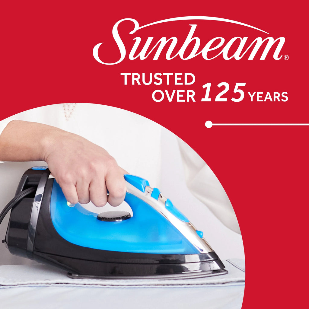 1400W Steammaster Iron with Retractable Cord, Blue and Black Finish Q463262