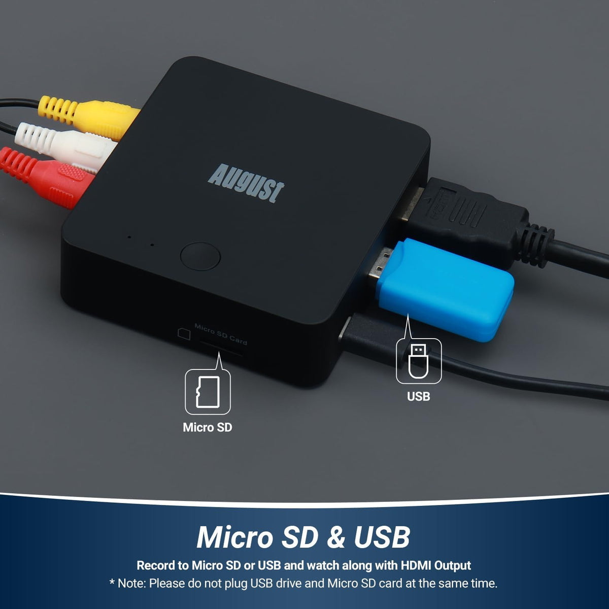 Video Capture Card with HDMI Output, Record to Micro SD or USB Q146503