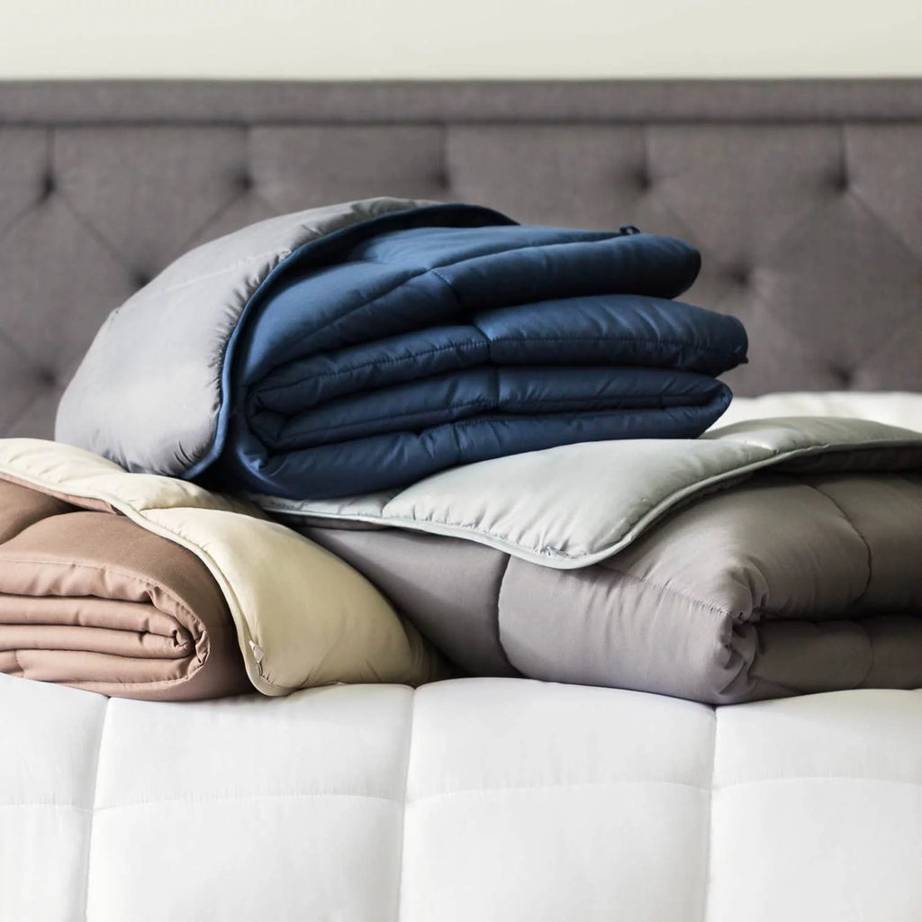 Teal Microfiber Fill Comforter with Pillowcases M2019