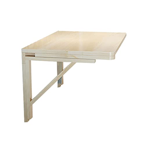 Solid Wood Wall-Mounted Drop-Leaf Table 80 * 40cm B438