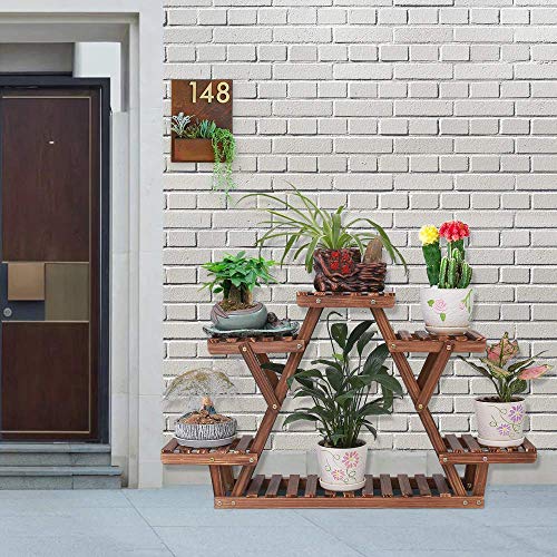4 Tier Wood Plant Stand H720