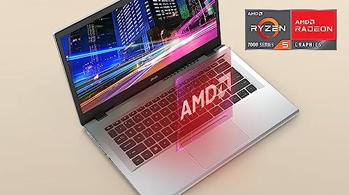 14.0" Full HD IPS Display AMD Ryzen 5 7520U Quad-Core Processor 8GB LPDDR5 512GB NVMe SSD Windows 11 Home Silver Laptop K48912