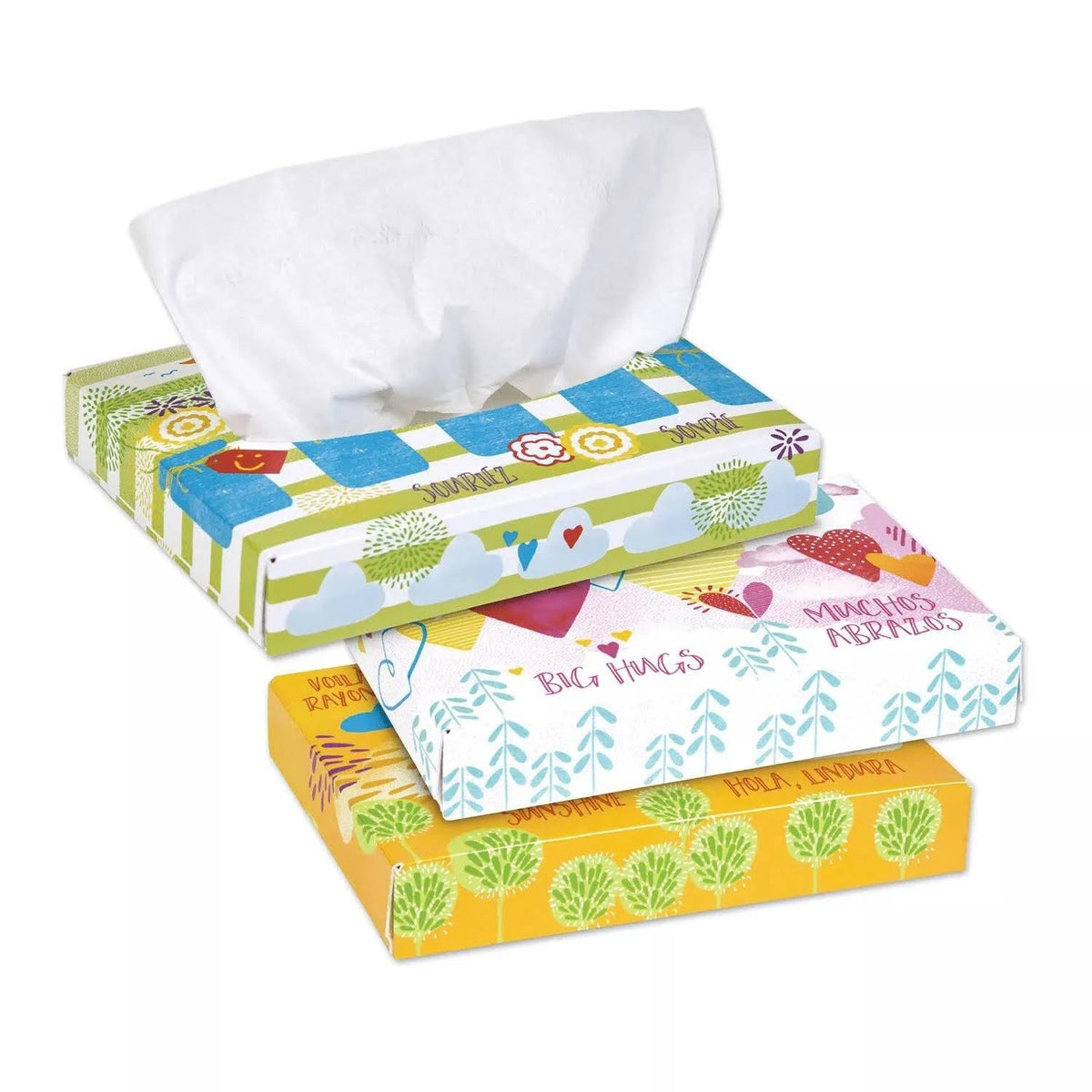 Soft Facial Tissue Two Ply White 80 Boxes H871021