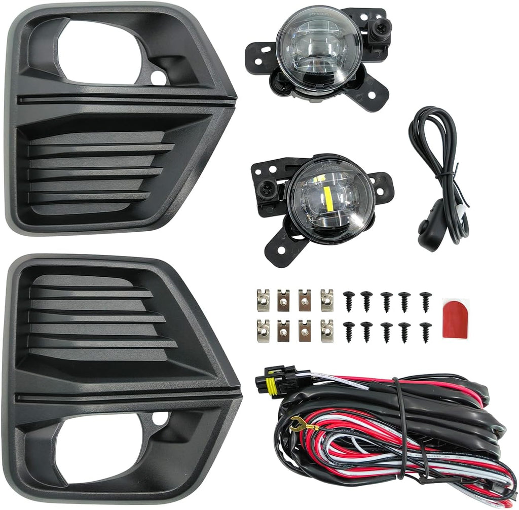 Front Fog Light Assembly with Bezel Cover and Harness for Chevy Colorado 2023 2024 T697756