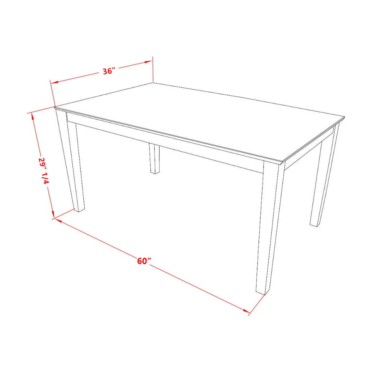 7 Piece Dining Table and 6 Chairs X87846