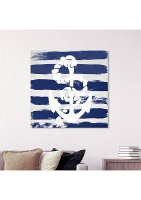 Blue Coastal Canvas B9782