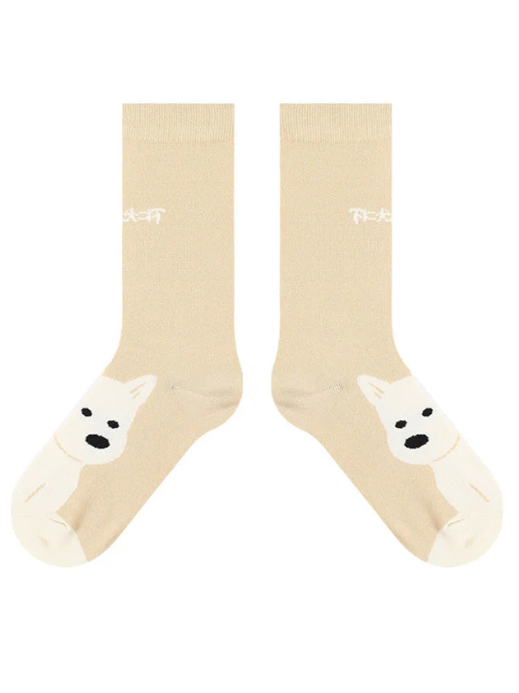 Cute Cartoon Puppy Socks H42558