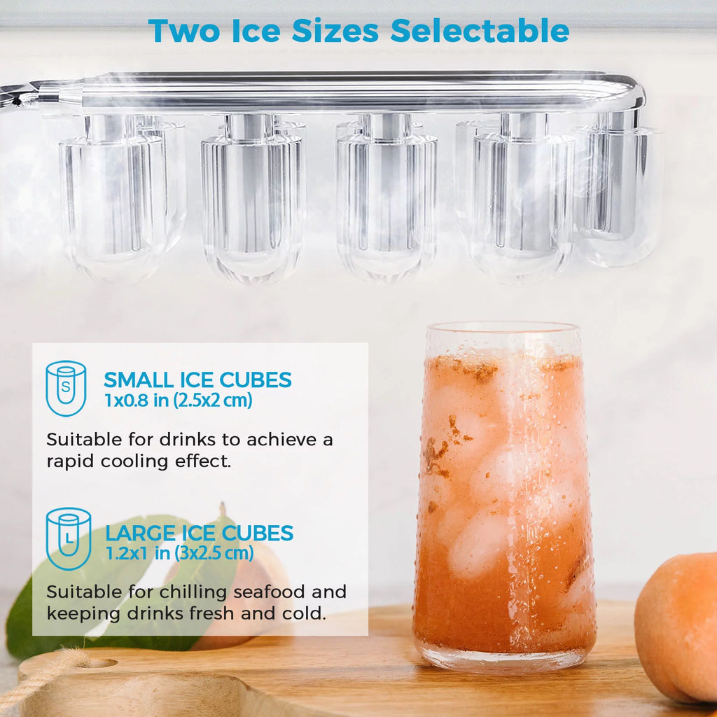 Black Self-Cleaning Ice Maker O508