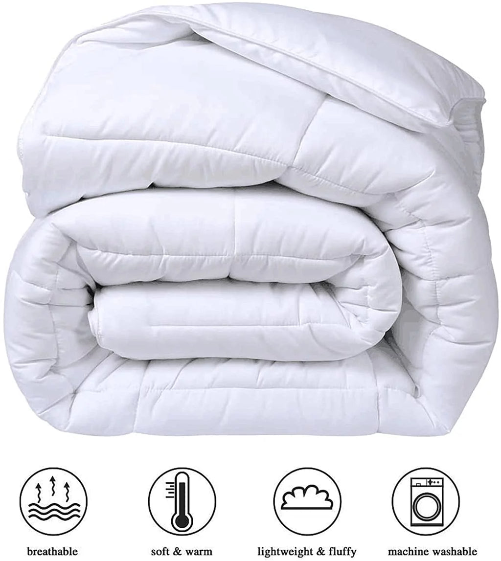 Teal Microfiber Fill Comforter with Pillowcases M2019