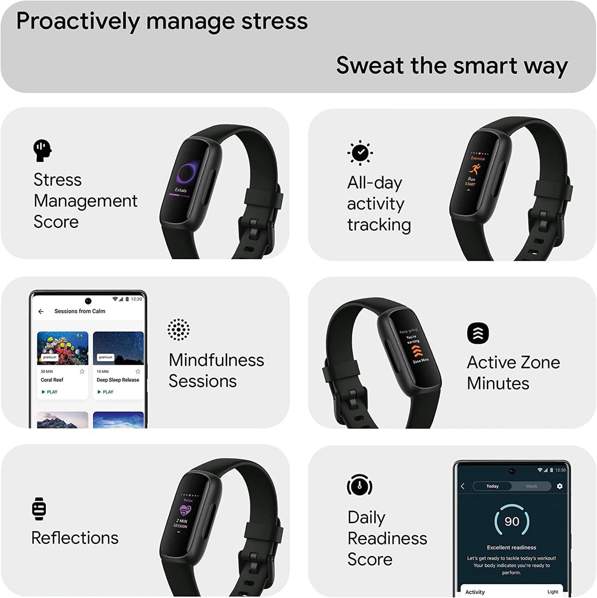 Black Activity Tracker with Heart Rate Q49927