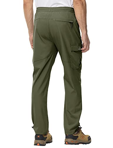 Men's Lightweight Hiking Travel Pants Cargo Pockets Quick Dry Stretch Water Resistant Fishing Outdoor Work A277