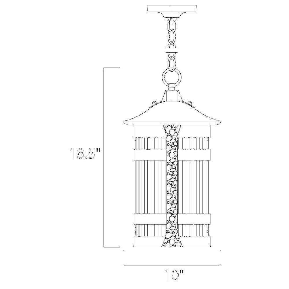 Anthracite Outdoor Hanging Light Z840360