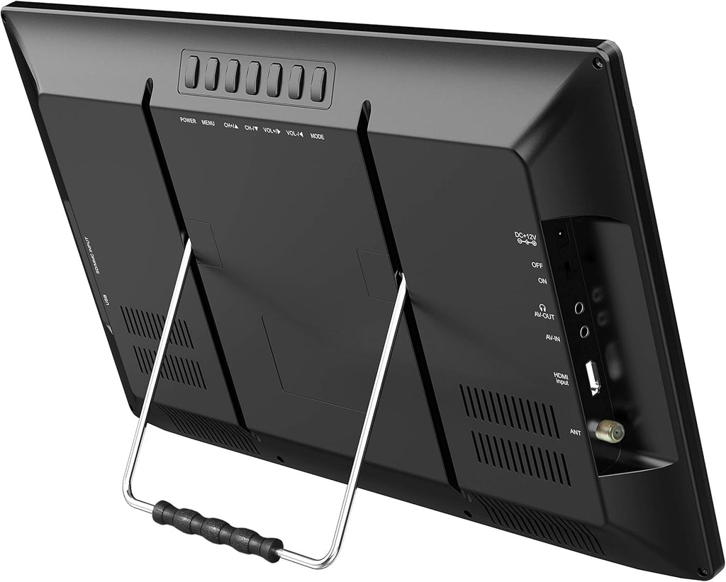 13 Portable Widescreen LED TV with USB/SD Inputs, HDMI, FM Radio, Rechargeable Battery F482