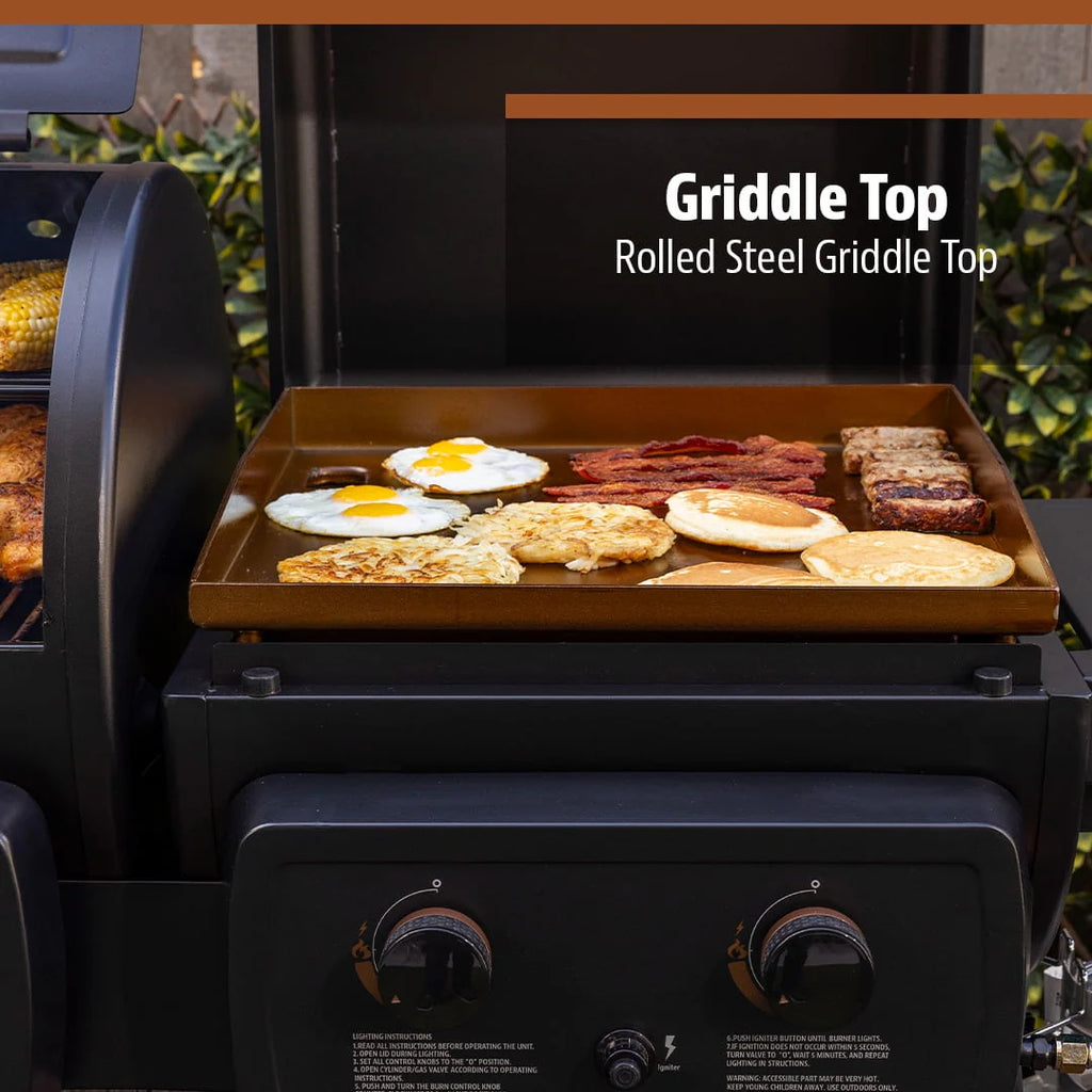 Wood Pellet Grill/Gas Griddle Combo H75125