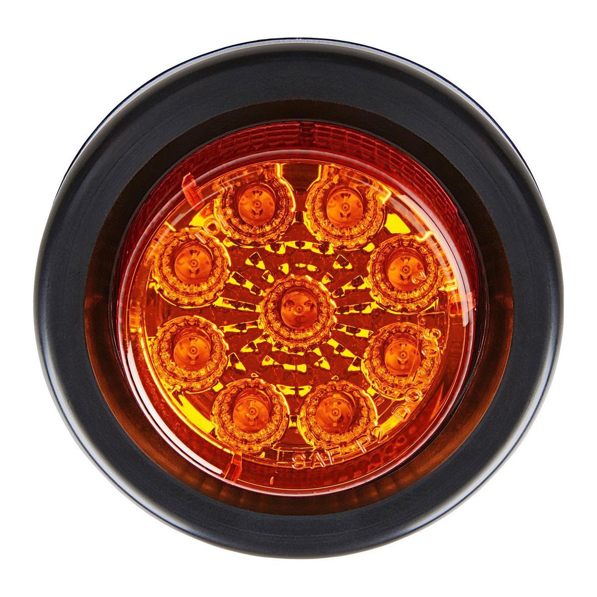 2 in. Round Amber LED Marker Trailer Tail Light Y7595