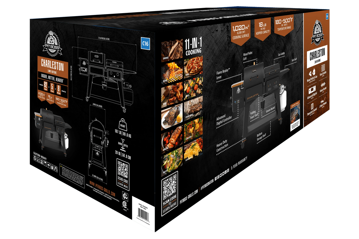 Wood Pellet Grill/Gas Griddle Combo H75125