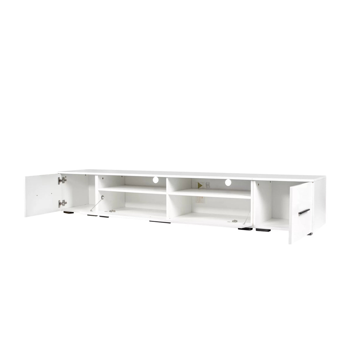 White TV Stand with LED Lights C857433