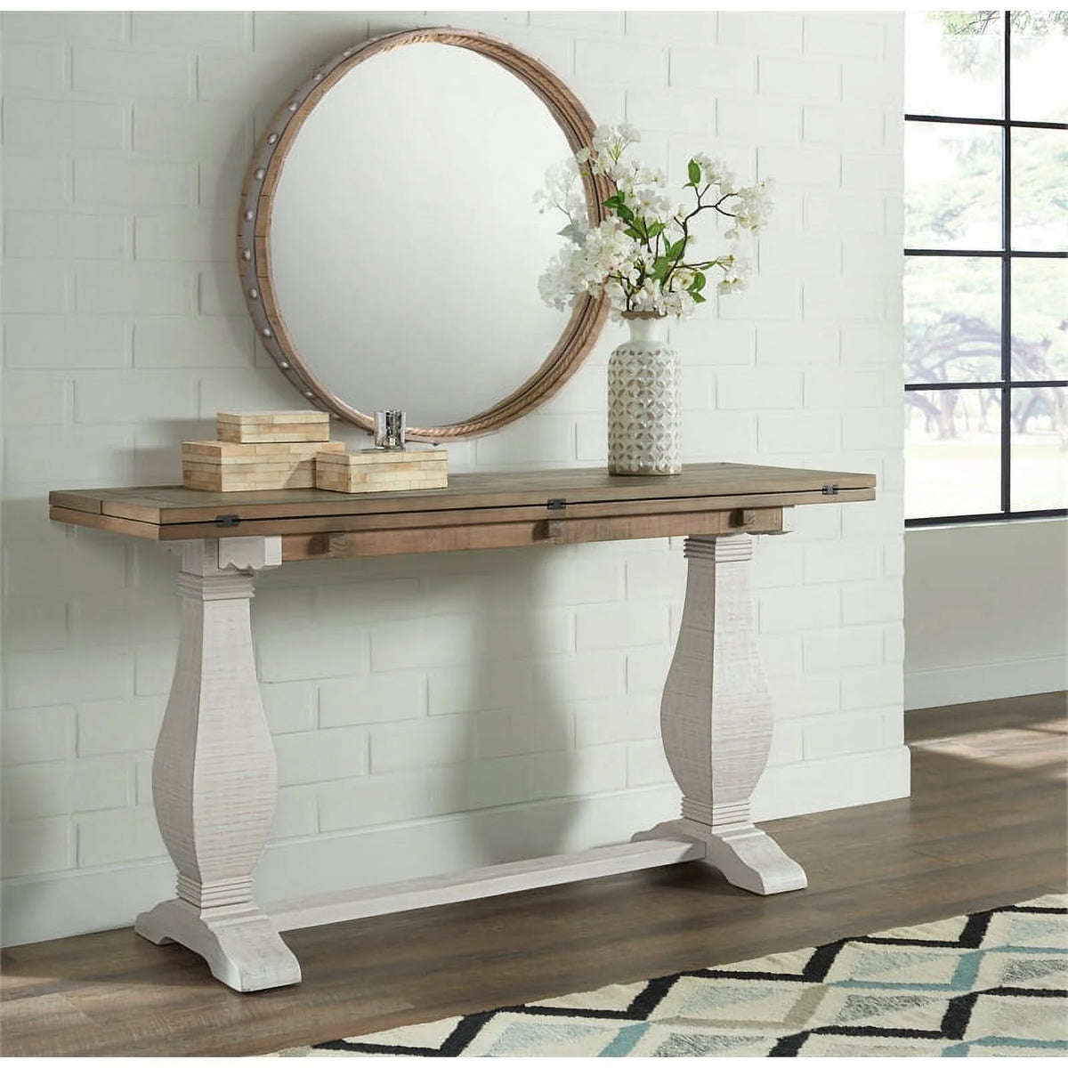 Solid Wood Flip Top Sofa Table G331153