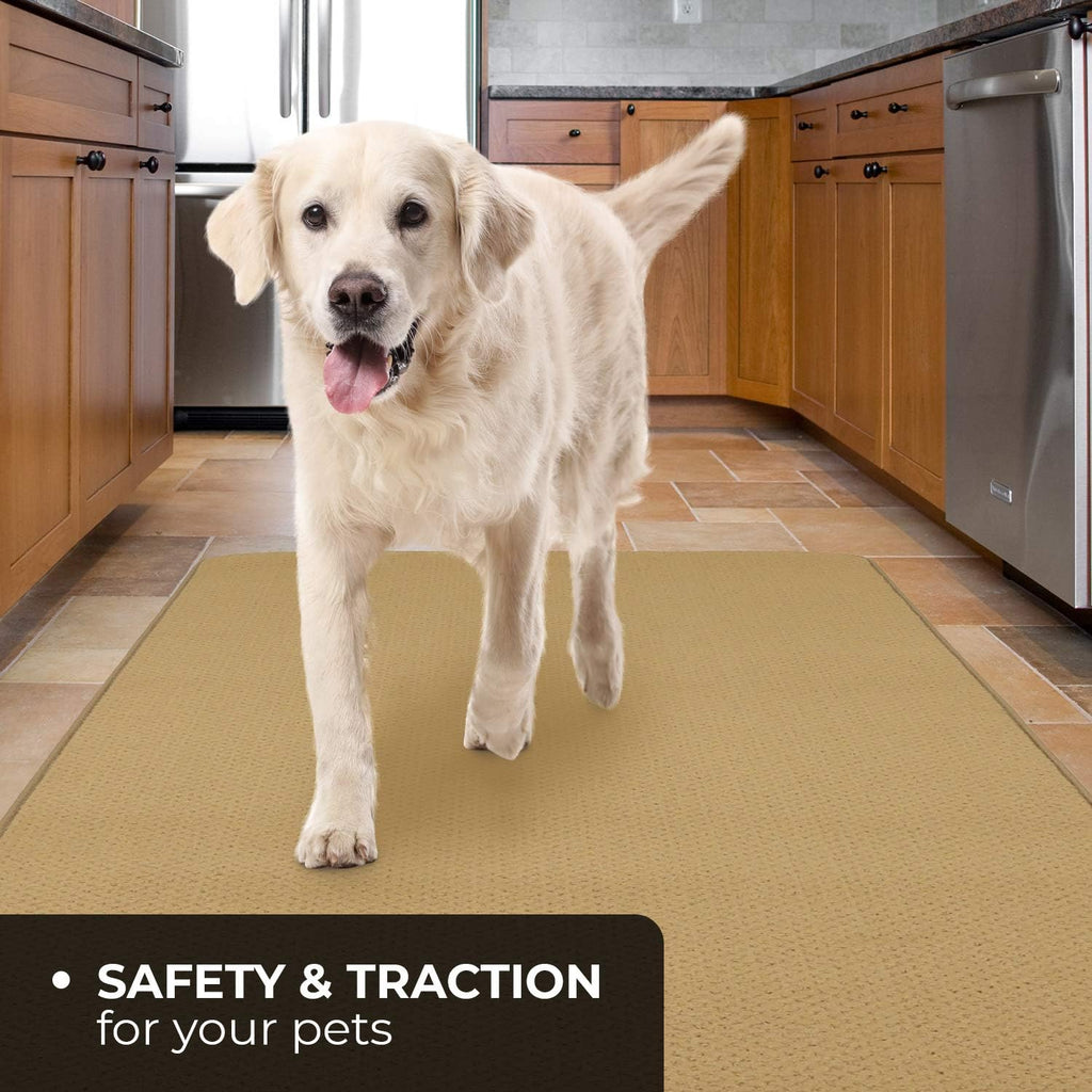 Skid-Resistant Carpet Runner - Camel Tan - 8 Feet X 27 Inches B1334