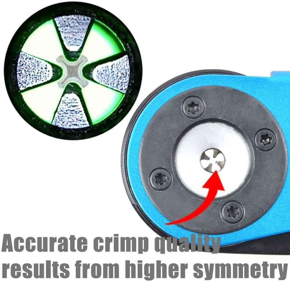 8 indent crimping tool for wire 12-26 awg solid barrel contact O8364