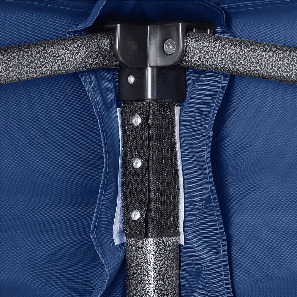 10x10FT Pop Up Canopy Tent with Wheeled Carry Bag, Navy Blue L692122