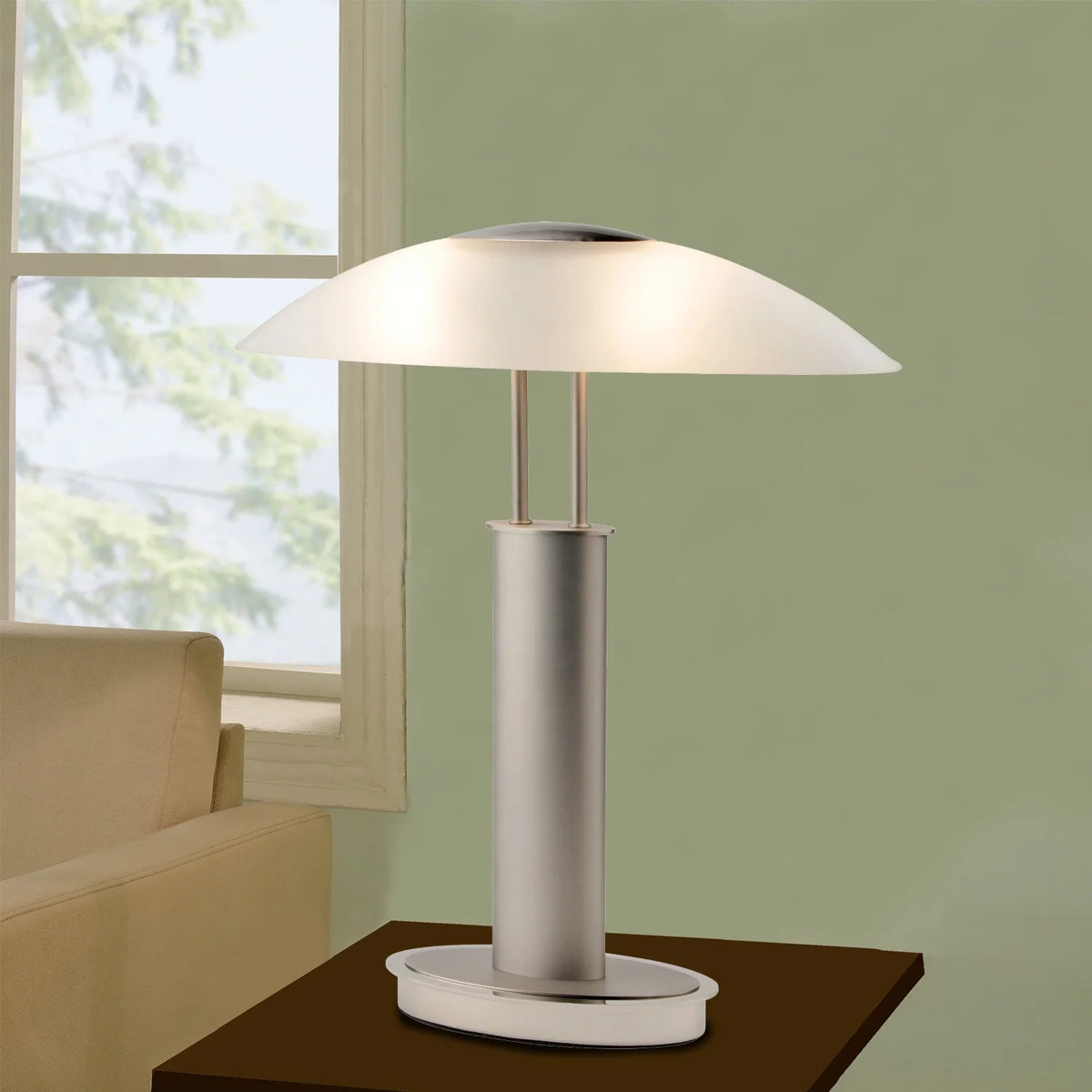 Touch-switch Table Lamp with Frosted Glass Shade S91810