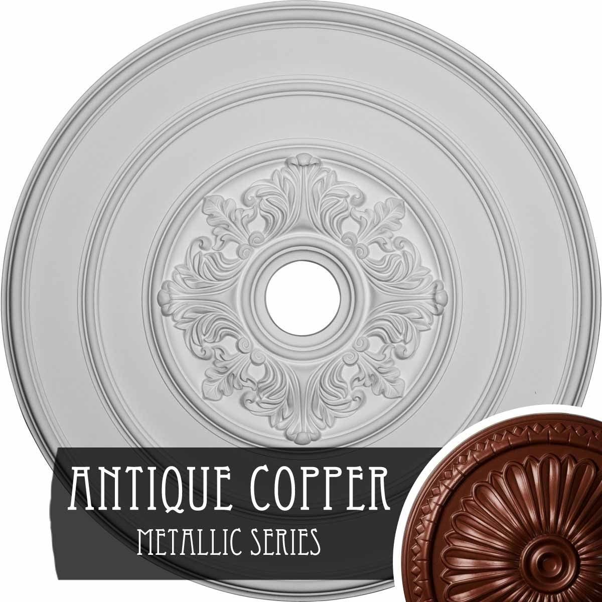26x22OD x 1 1/2x22P Traditional Ceiling Medallion with Acanthus Leaves U901
