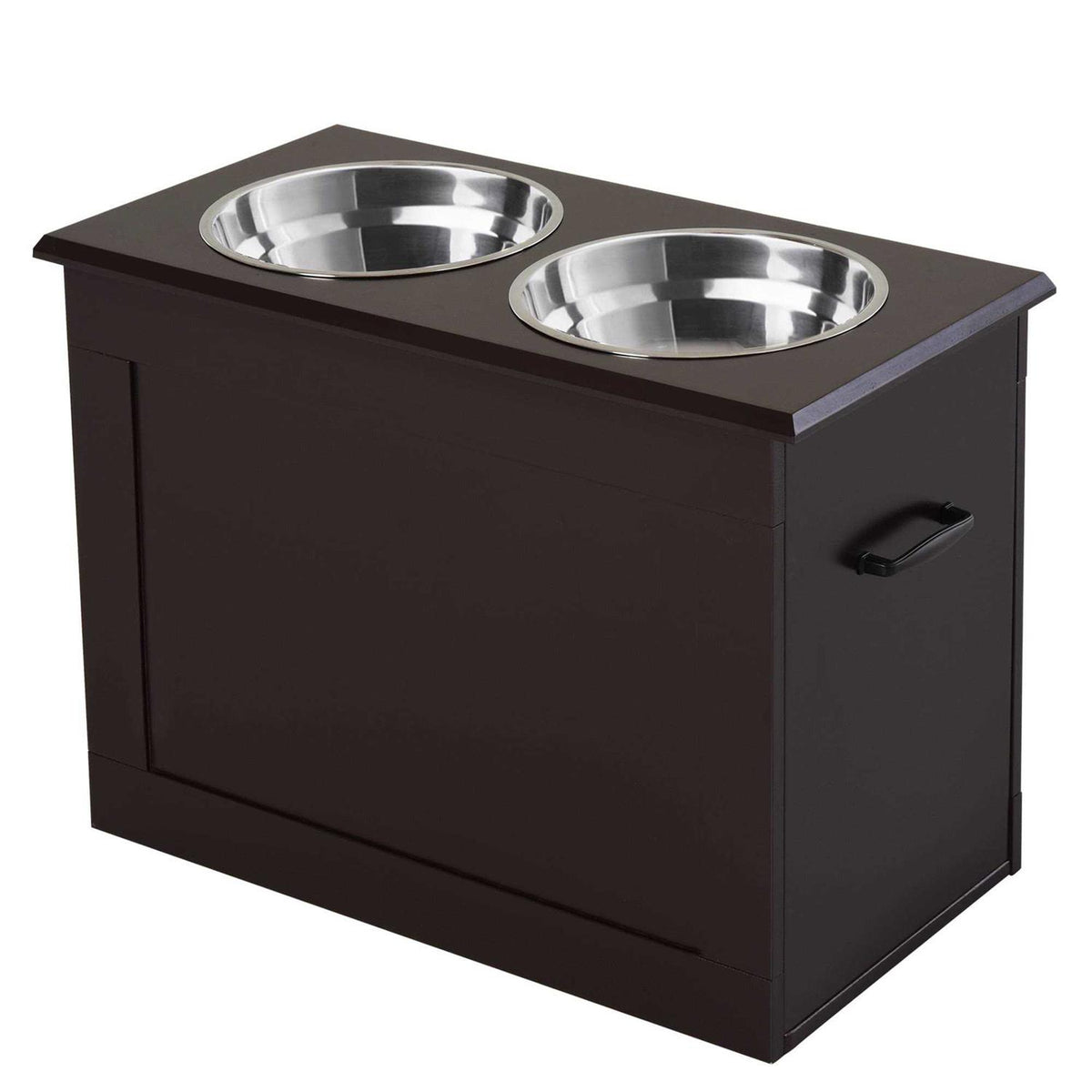 Raised Pet Feeding Station with 2 Stainless Steel Bowls C4992
