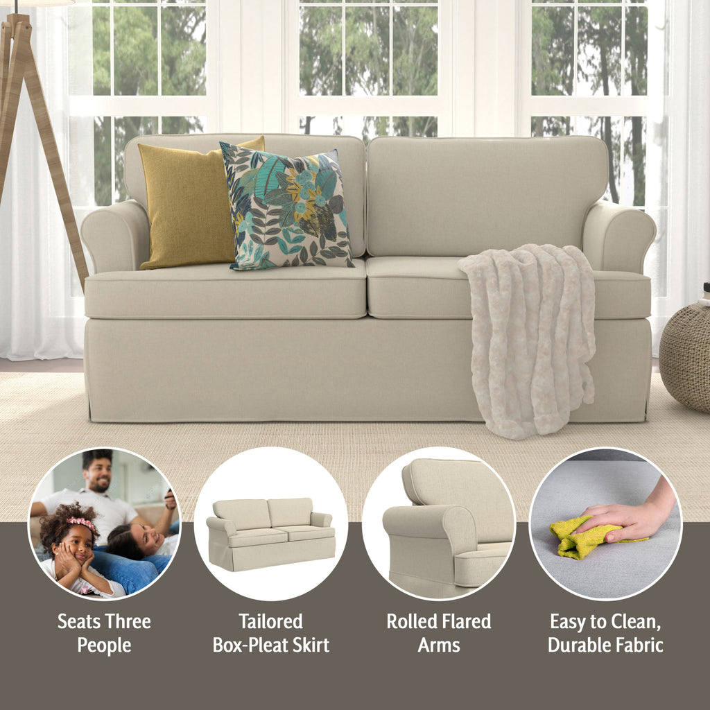 Beige Upholstered Sofa X132