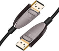 DP Fiber Optic Cable 20ft, Displayport 1.4, 8K@60Hz 4K@120Hz, Gold Plated, Black K636