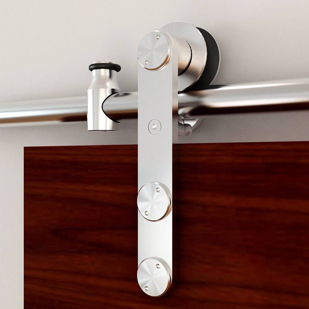 Rolling Barn Door Hardware Kit, Stainless Steel P87743