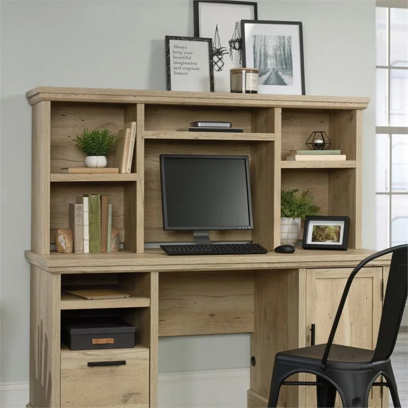 2-Piece L-Shaped Desk & Computer Hutch Set V443