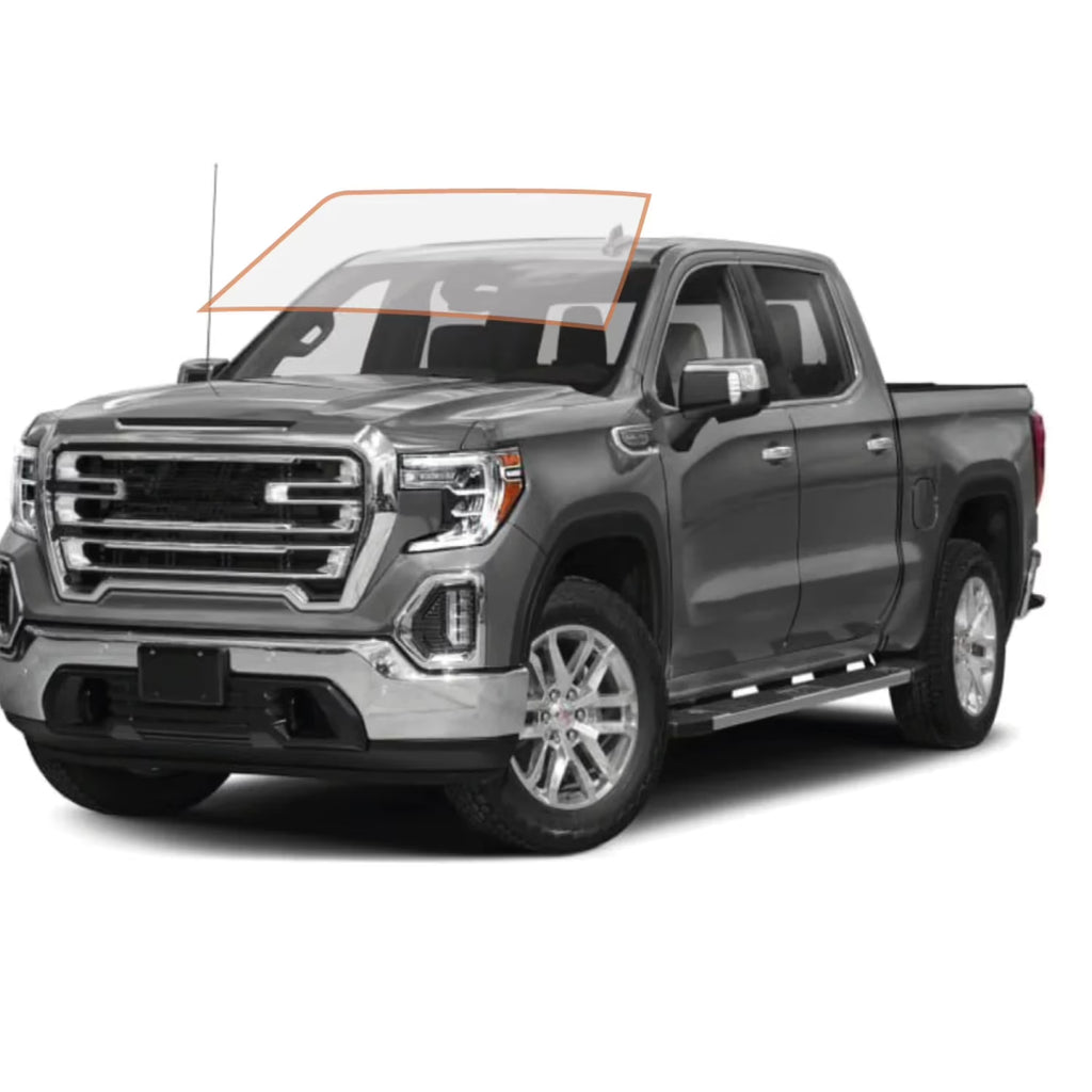 Ceramic Window Tint Film for 2014-2019 Chevrolet Silverado 2500 Crew Cab Front Windshield 50% X350