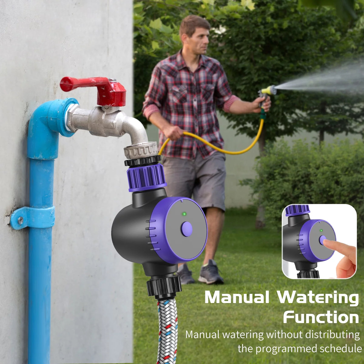 Bluetooth WiFi Smart Sprinkler Timer Q83305