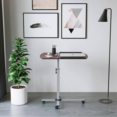 Mahogany Rolling Adjustable Laptop Cart M50531