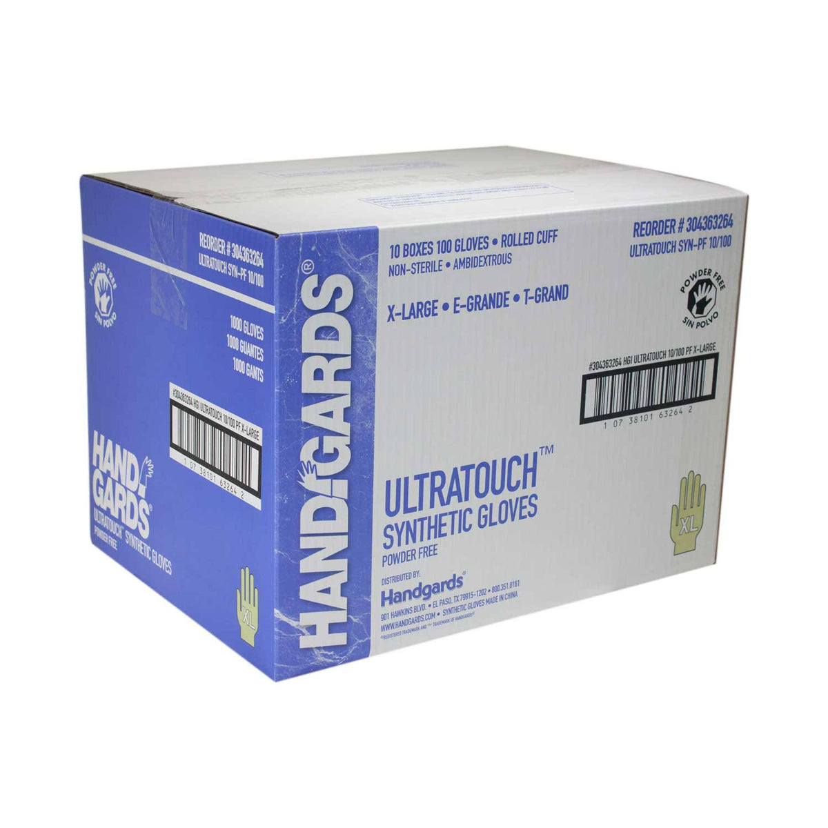 UltraTouch Synthetic Blurple Extra Large Disposable Glove V573