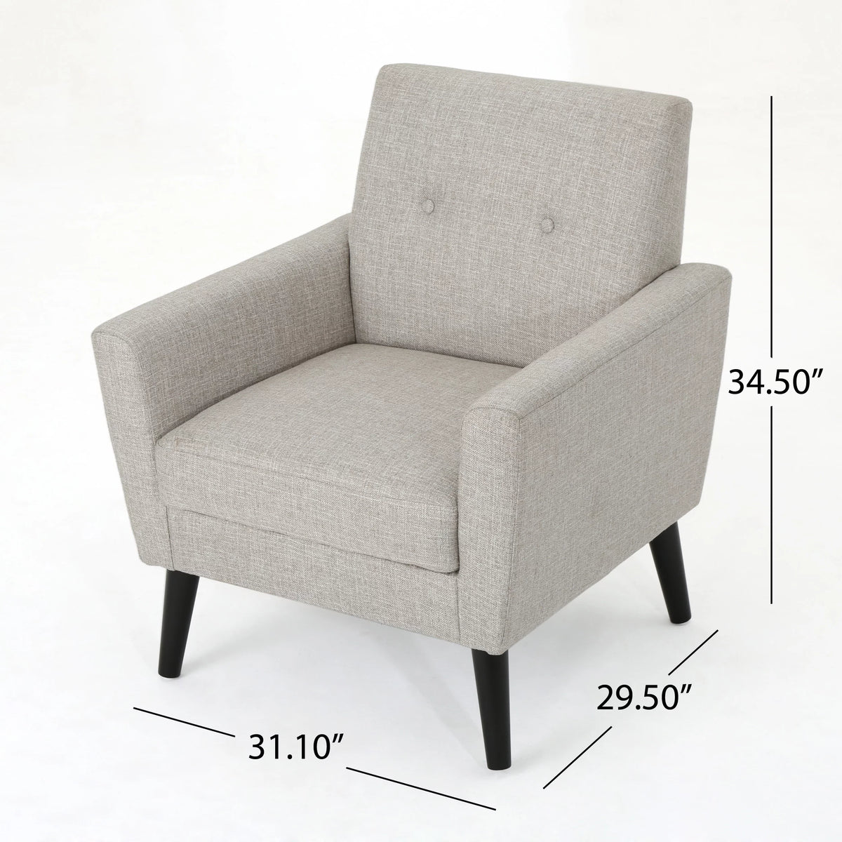 Beige Fabric Club Chair U1173
