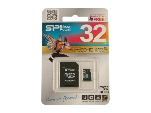 32GB microSDHC Class 10 Memory Card with SD Adapter J916179