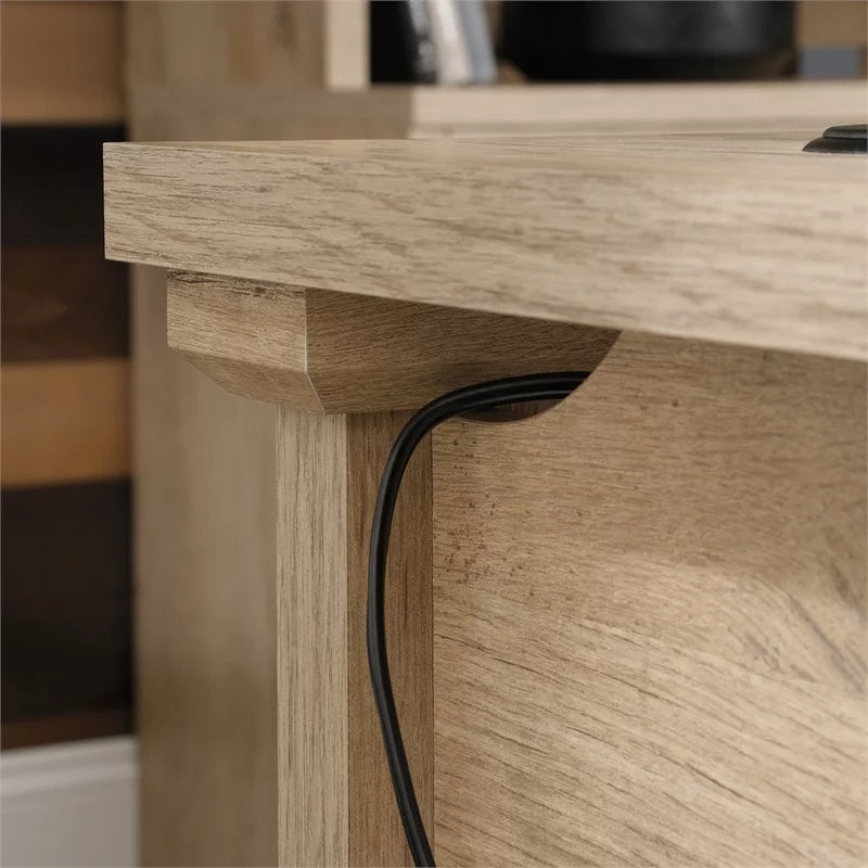 2-Piece L-Shaped Desk & Computer Hutch Set V443