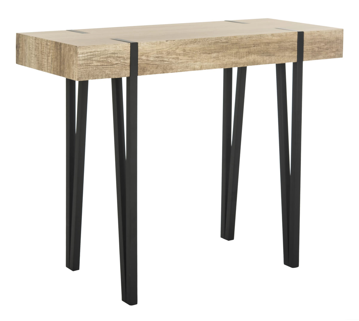 Brown Mid-Century Wood Top Console Table B88911