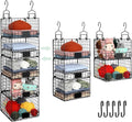 5 Tiers Hanging Closet Shelves Organizer with S Hooks H38358