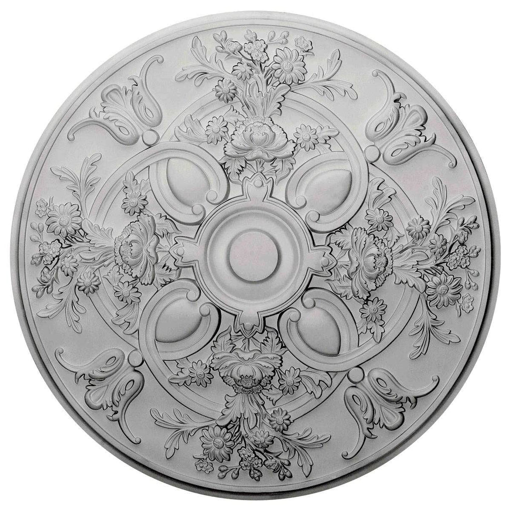 31 1/4x22OD x 2 1/4x22P Hand-Painted Flash Copper Ceiling Medallion Y58192