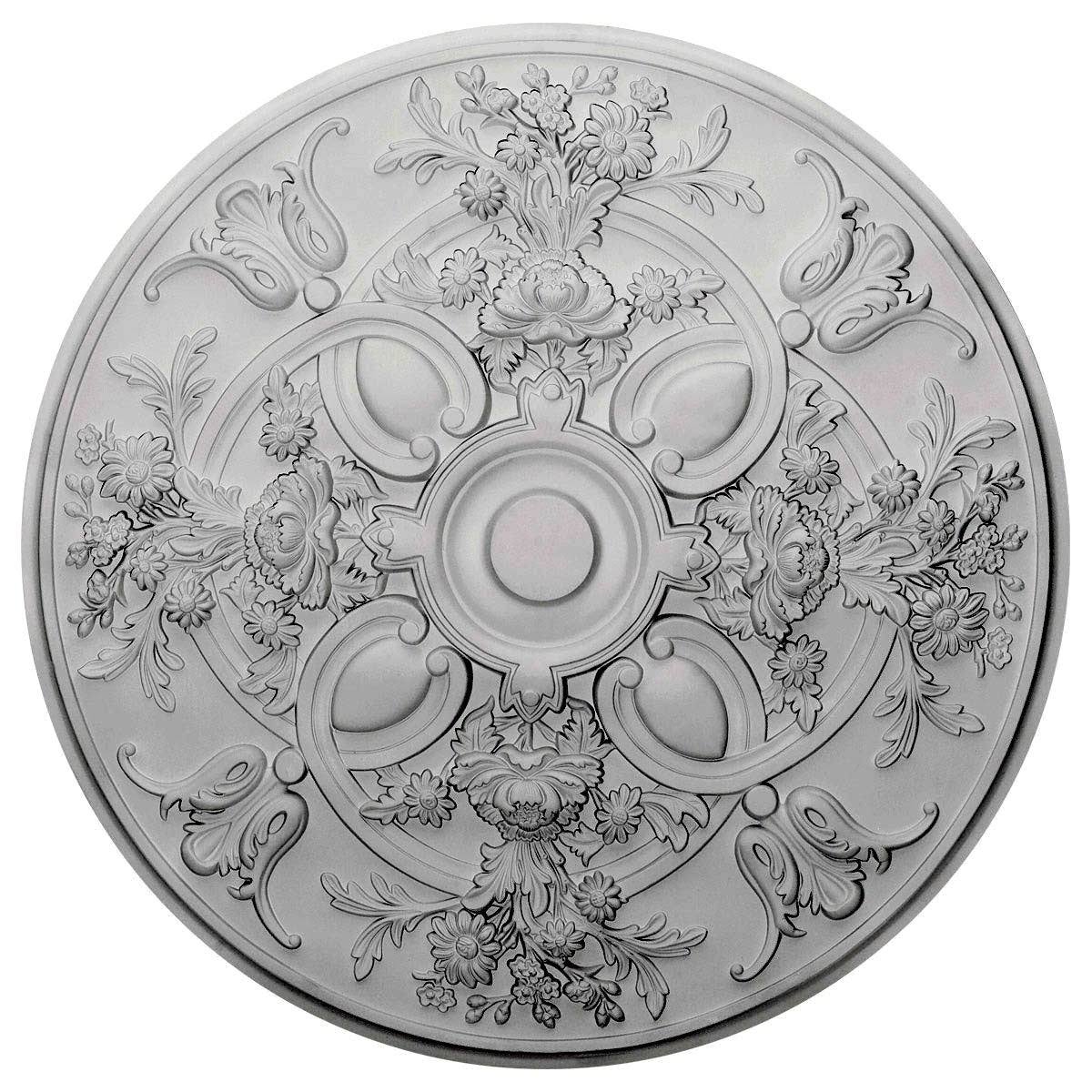 31 1/4x22OD x 2 1/4x22P Hand-Painted Flash Copper Ceiling Medallion Y58192