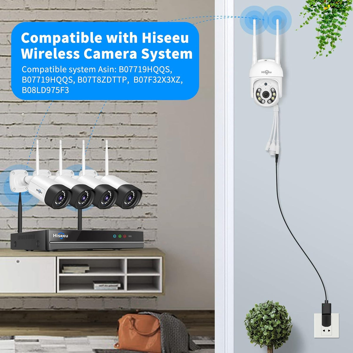 3MP Outdoor Wireless Security Camera with Floodlights G663477