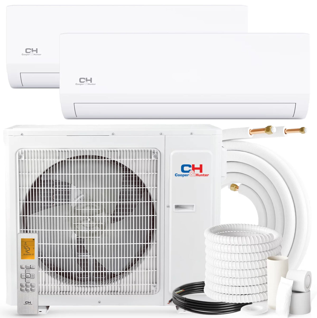18000 BTU 230V Dual Zone Mini Split Heat Pump Air Conditioner Q280804